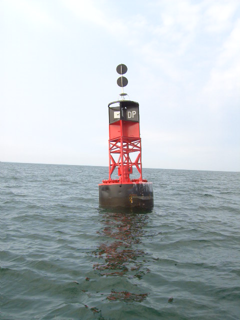 Isolated danger buoy